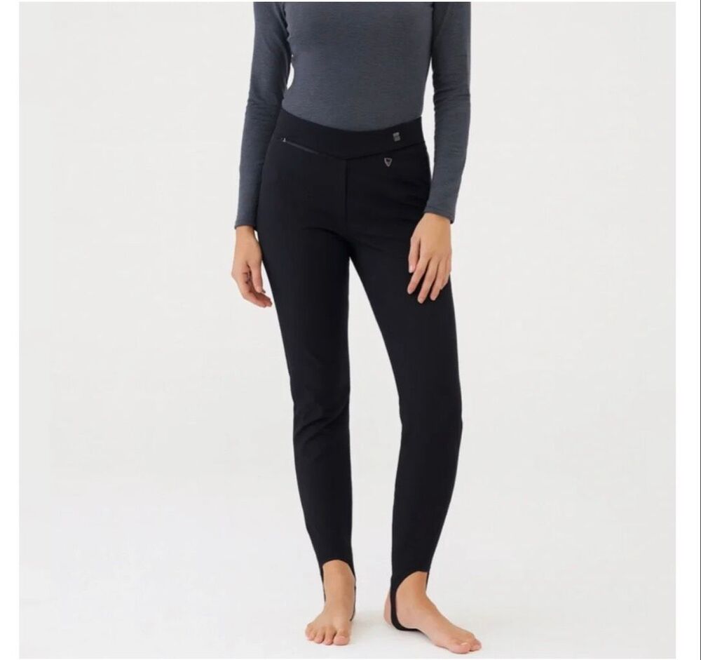 Vintage Obermeyer Black Stirrup Ski Pants